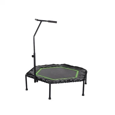 Sekskantet trampolin med betræk